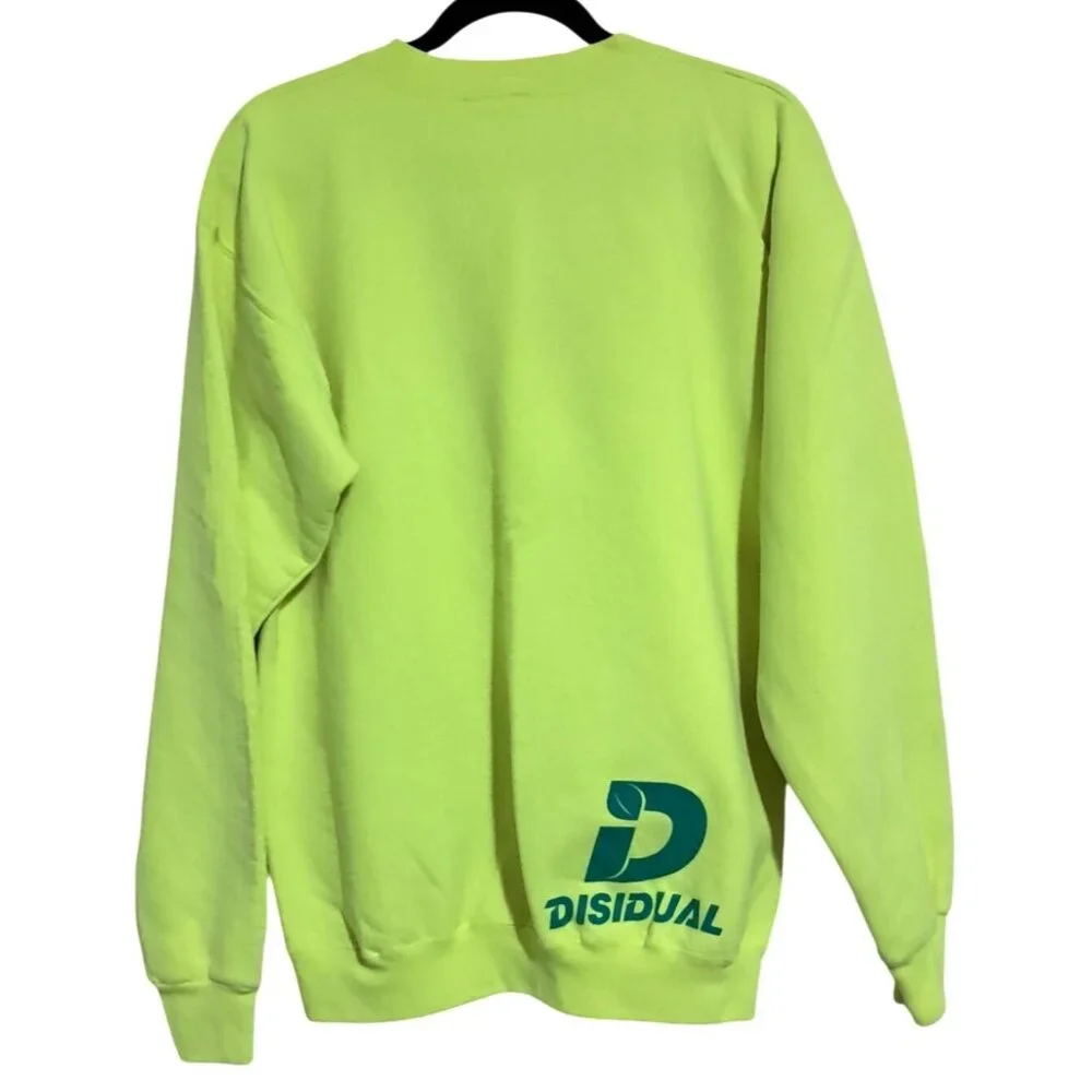 Washington Grown Graphic Neon Yellow Green Crewneck Sweatshirt By Disidual Mens‎